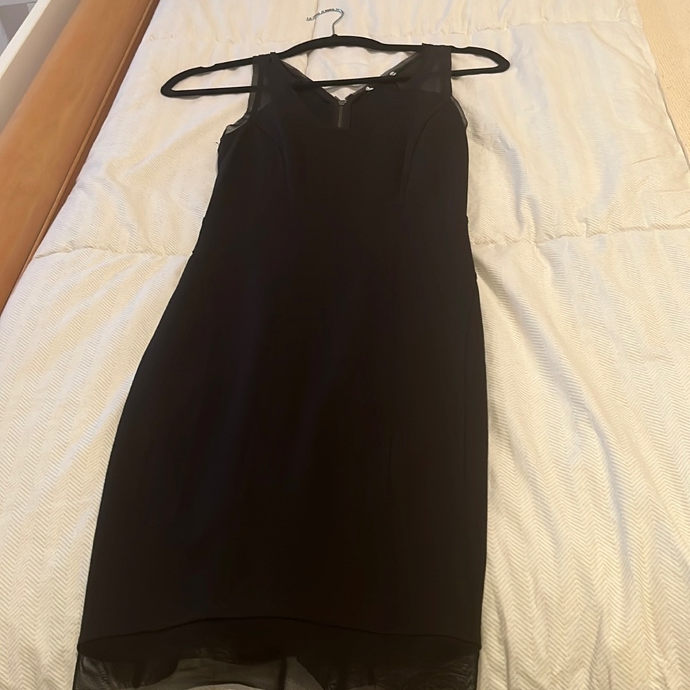 Black mesh dress